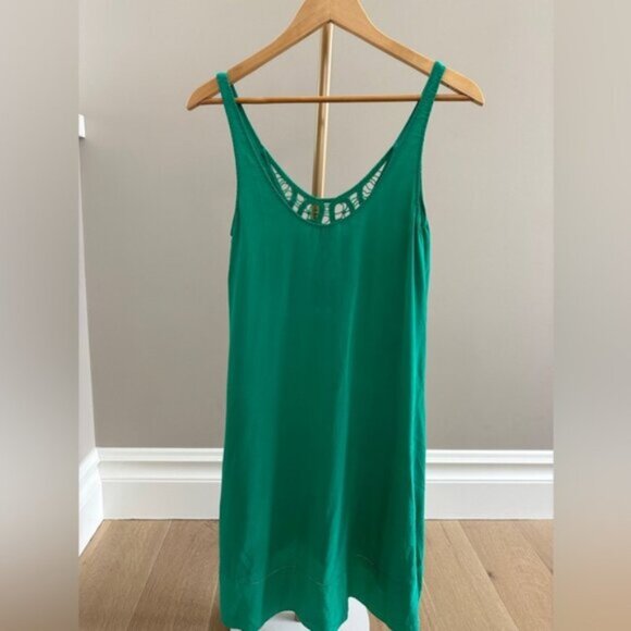 Wilfred by Aritzia Emerald Green Silk Cami Dress – Size XXS (Relaxed Fit) - Picture 5 of 8